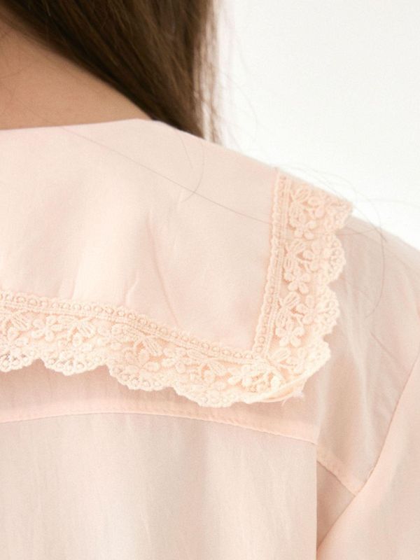 LUNALUZ 柔霧沙洗 睡衣洋裝｜柔光香檳粉　26S 