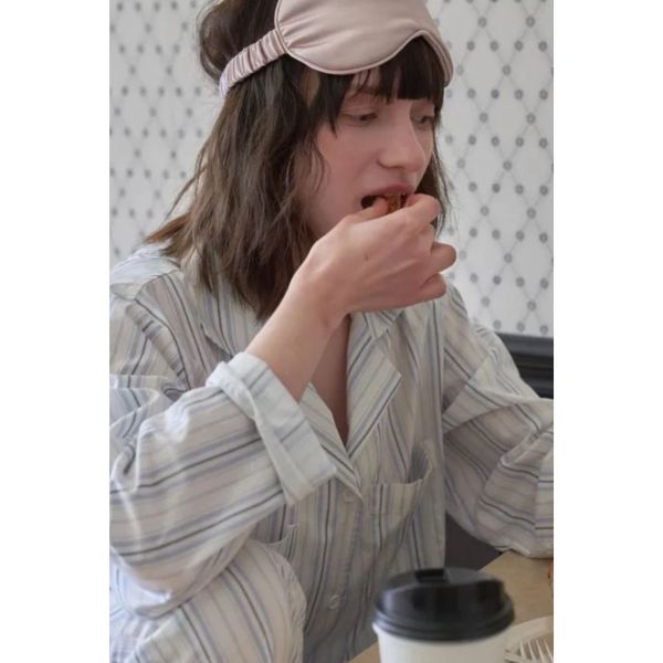 VIVIHOME 韓國藍色夢境睡衣套裝｜午夜巴黎系列 