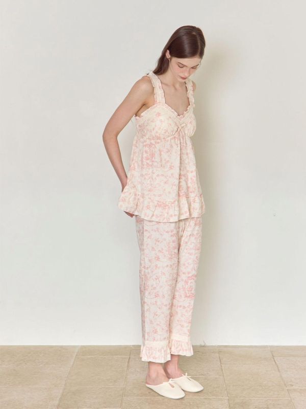 LUNALUZ 復古朱依紋睡衣套裝 