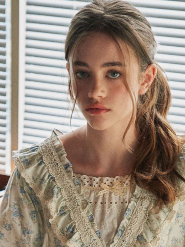 ULLALA 米杏刷絨純棉睡衣洋裝｜口袋設計 