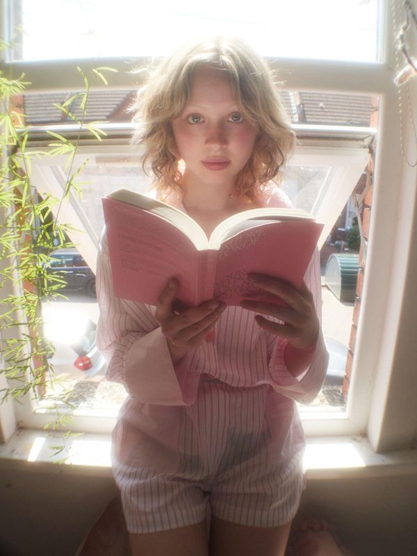 MMOM Flat Peach 條紋睡衣套裝｜60支棉 