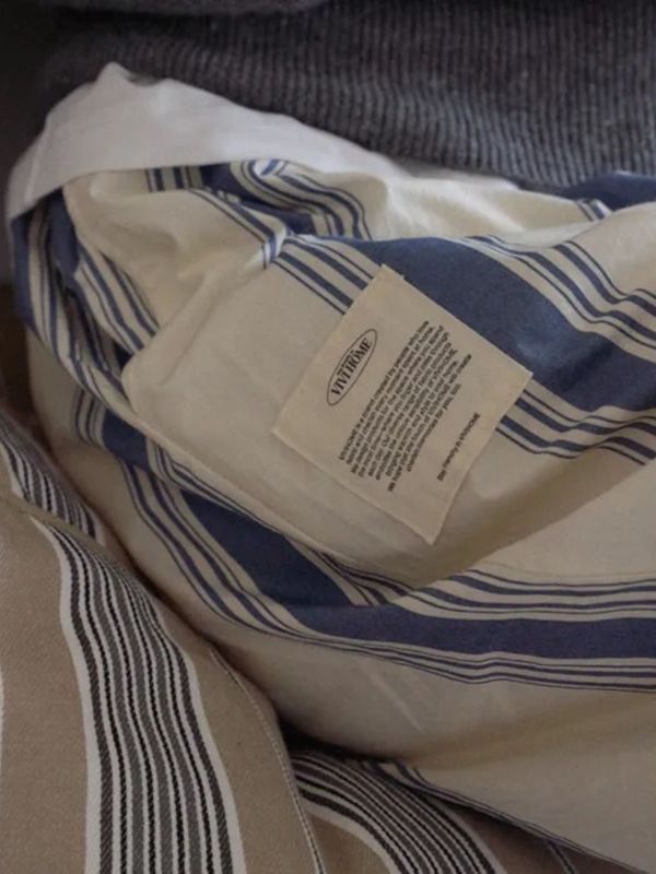 韓國藍色時光條紋睡衣套裝｜午夜巴黎系列 