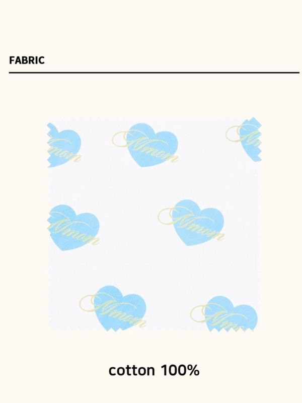 MMOM 天藍愛心睡衣套裝｜100%純棉・限量系列 