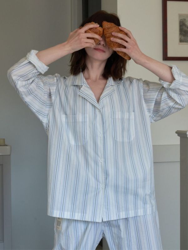 VIVIHOME 韓國藍色夢境睡衣套裝｜午夜巴黎系列 