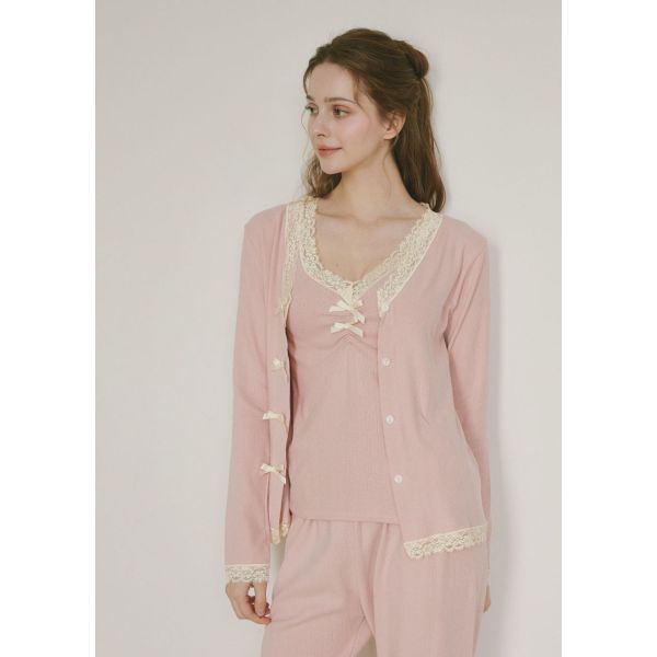 LUNALUZ  Maison Wear 家居三件式套裝｜粉色  24W 