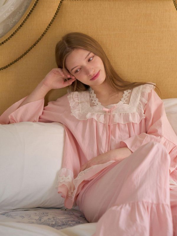 ULLALA  粉霧房間  睡衣套裝｜蜜桃粉 26S 