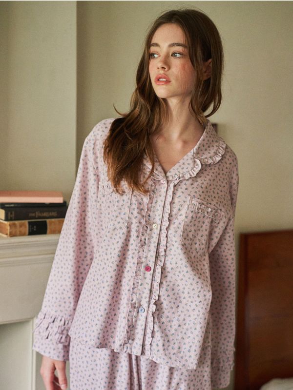 ULLALA 英倫霧紫睡衣套裝 