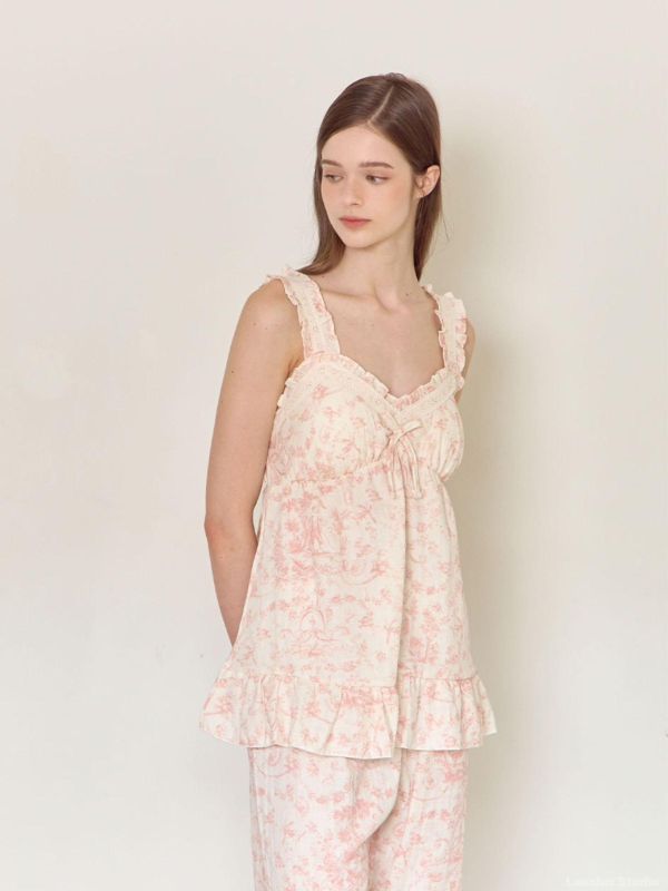 LUNALUZ 復古朱依紋睡衣套裝 