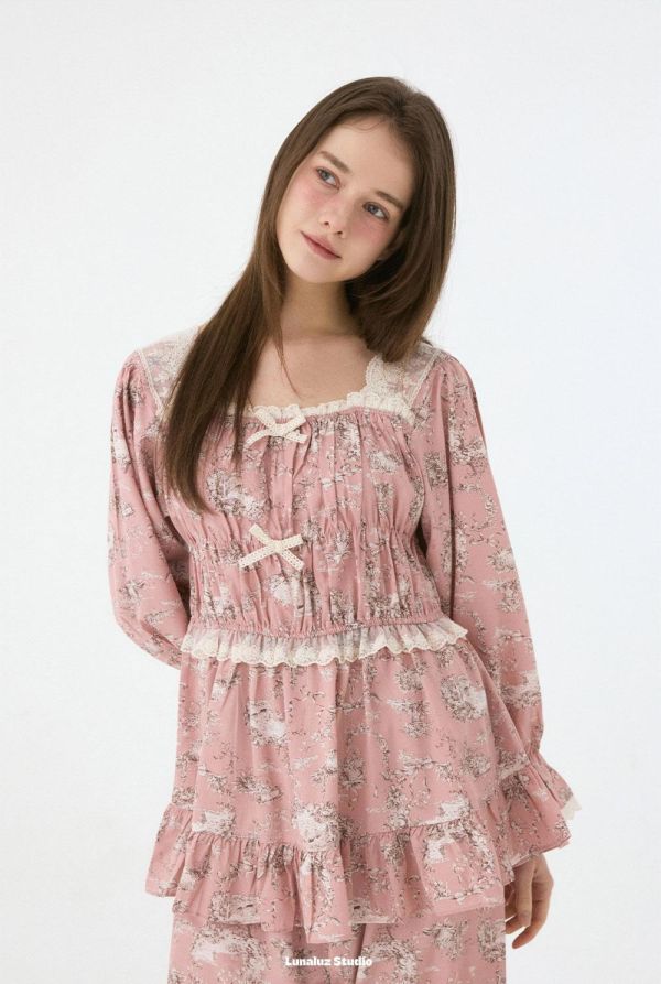 LUNALUZ  托卡散策系列｜夏洛特 睡衣套裝 26S 