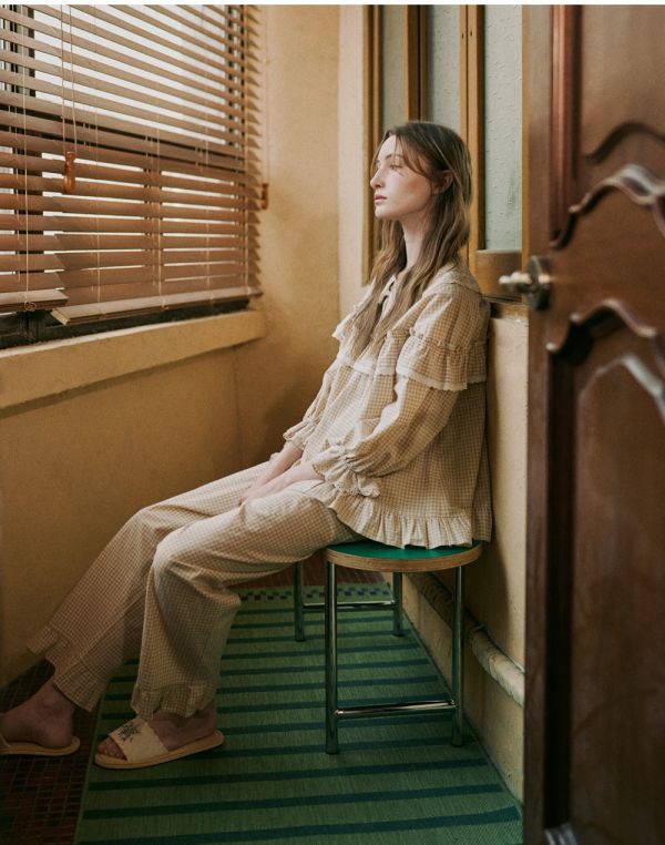 ULLALA 米色晨曦格調睡衣套裝 