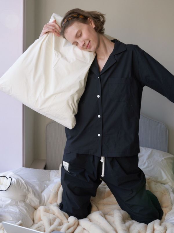 VIVIHOME 韓國時尚黑調睡衣套裝｜午夜巴黎系列 