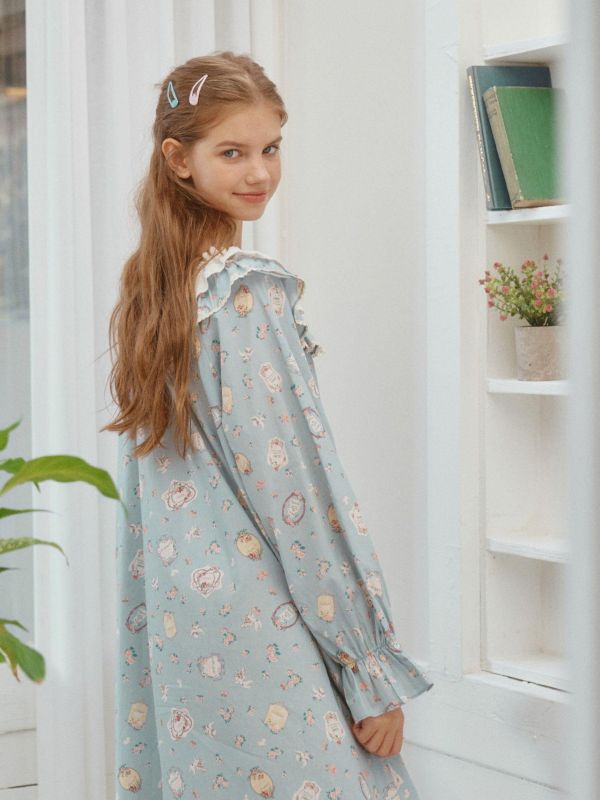 ULLALA  睡衣洋裝｜Baby Blue  26S 