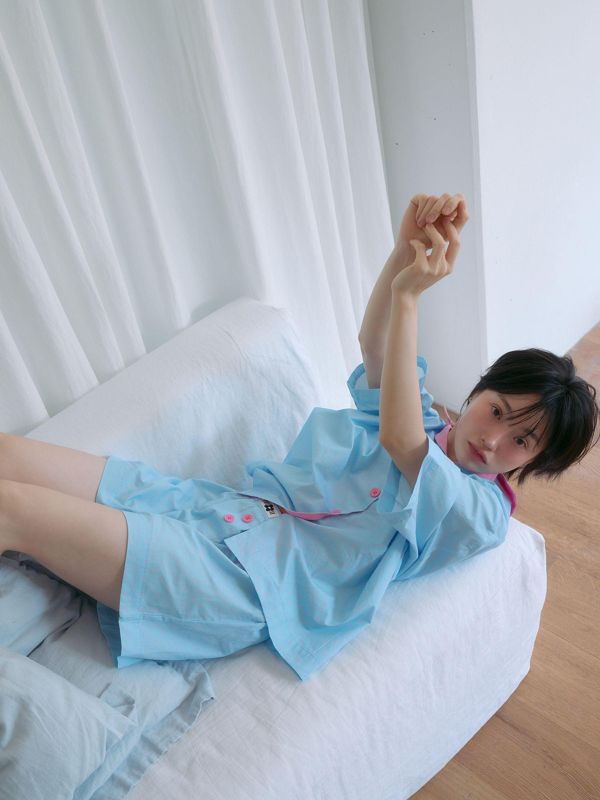 MMOM 藍色波點睡衣套裝｜100%純棉・限量系列 