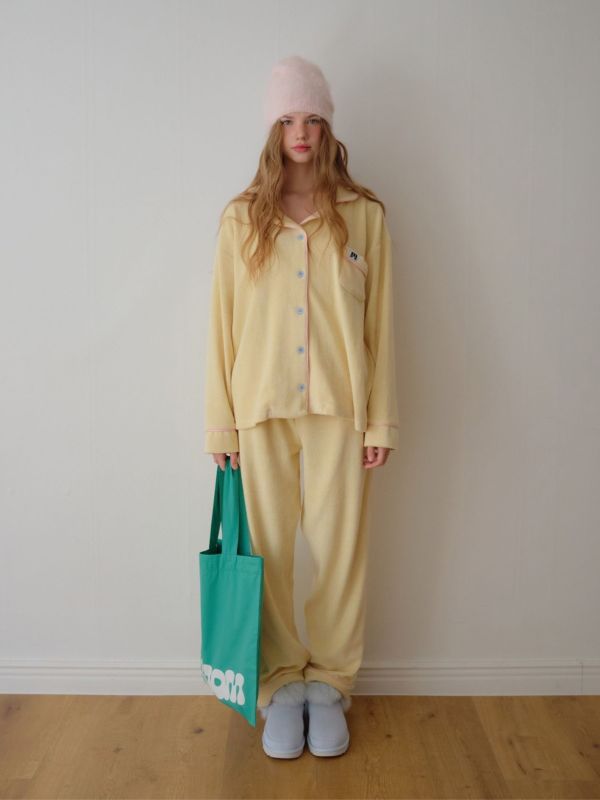 MMOM 柔軟保暖時尚家居服｜奶油色 