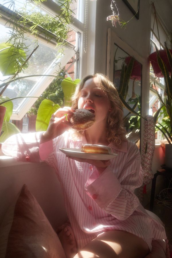 MMOM 扁平桃色襯衫 粉色 