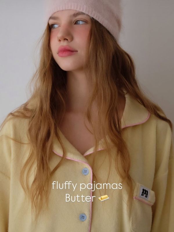 MMOM 柔軟保暖時尚家居服｜奶油色 