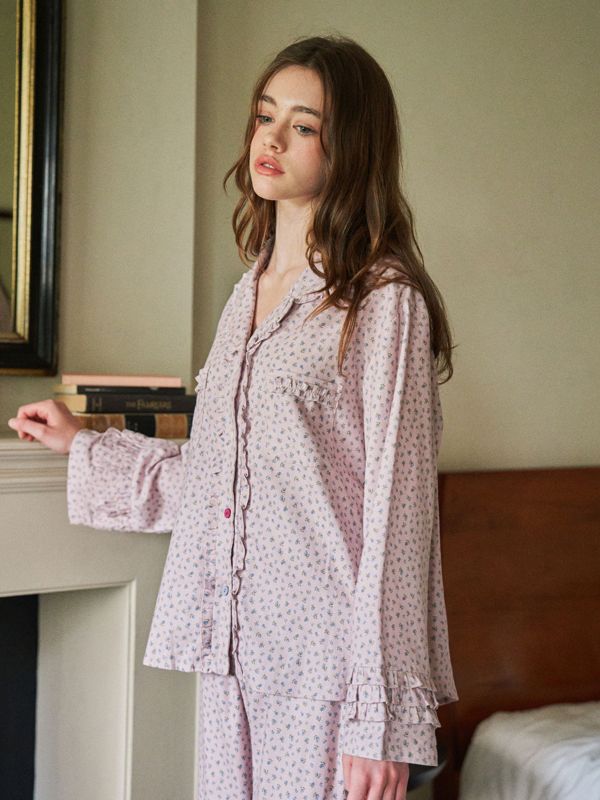 ULLALA 英倫霧紫睡衣套裝 