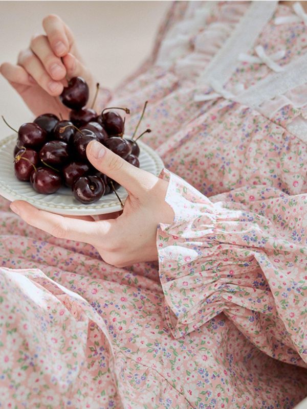 ULLALA  春款法式小花園系列 睡衣套裝｜PINK  26S 