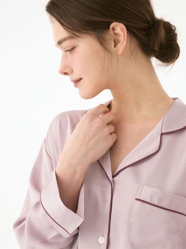 LUNALUZ 柔夜之詩 經典睡衣套裝｜霧紫色調　25S 