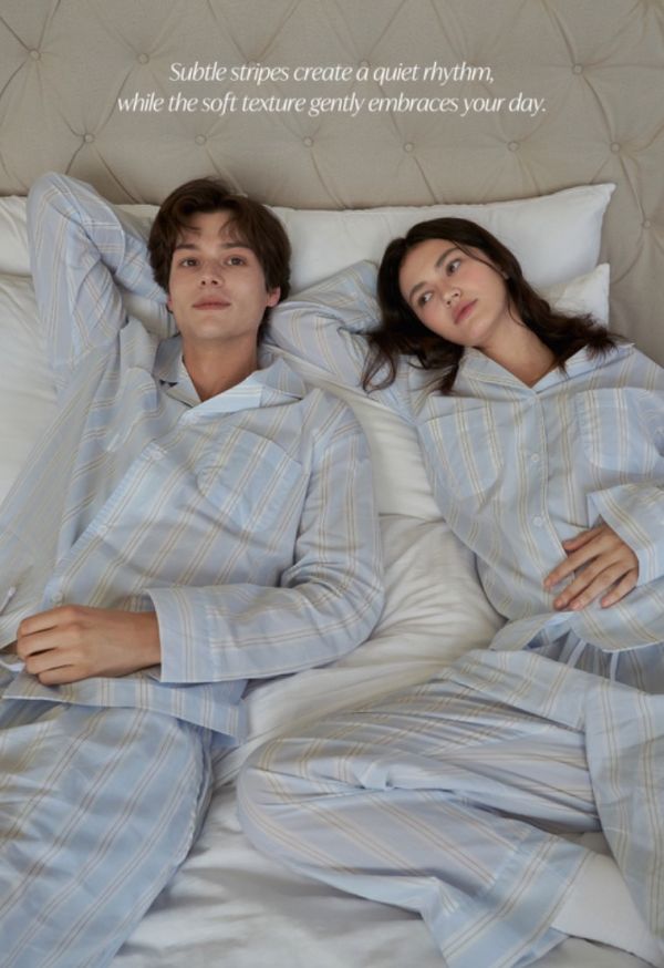 VIVIHOME 巴黎記憶藍色睡衣套裝 