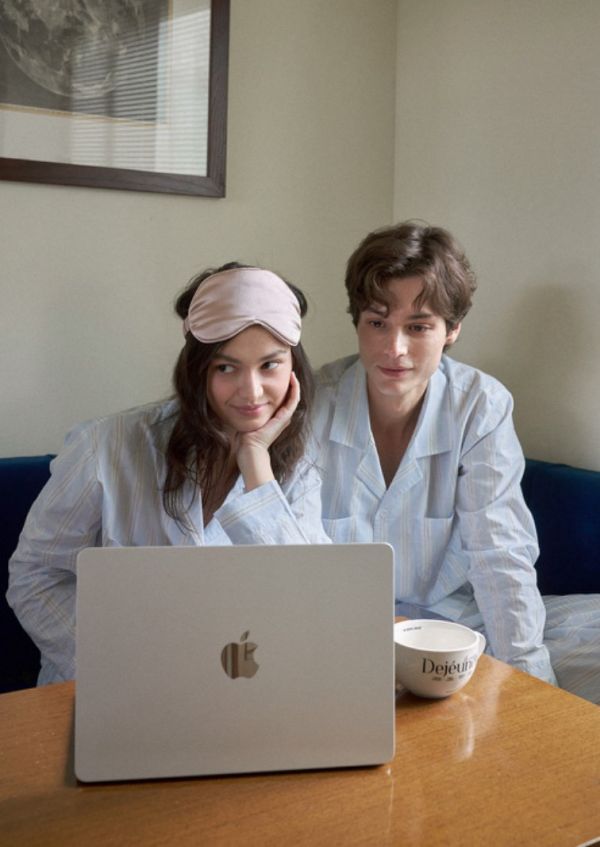 VIVIHOME 巴黎記憶藍色睡衣套裝 