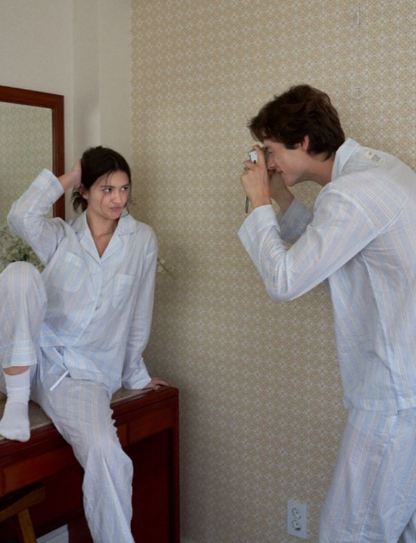 VIVIHOME 巴黎記憶藍色睡衣套裝 