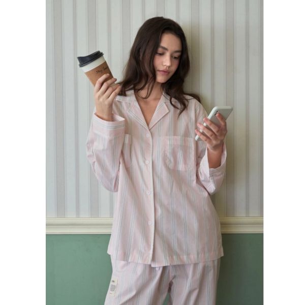 VIVIHOME 巴黎記憶粉色睡衣套裝 