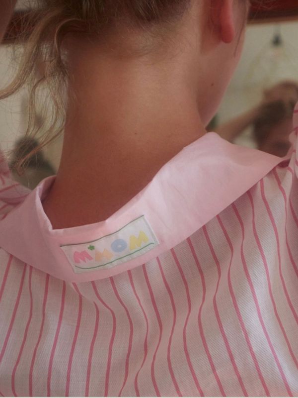 MMOM 扁平短袖襯衫 粉色 