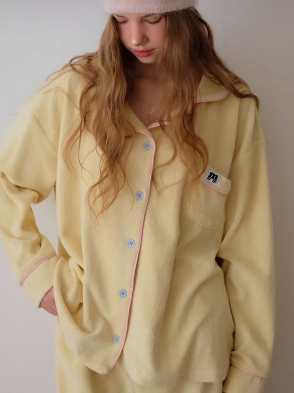 MMOM 柔軟保暖時尚家居服｜奶油色 