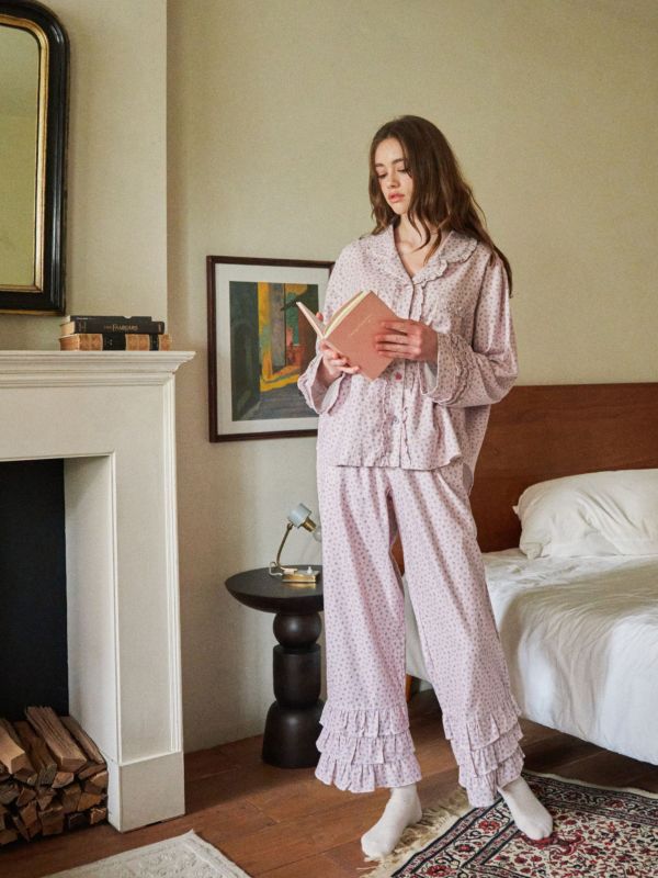 ULLALA 英倫霧紫睡衣套裝 