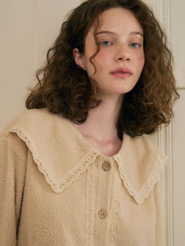 ULLALA 奶霜拿鐵珊瑚絨睡衣套裝 