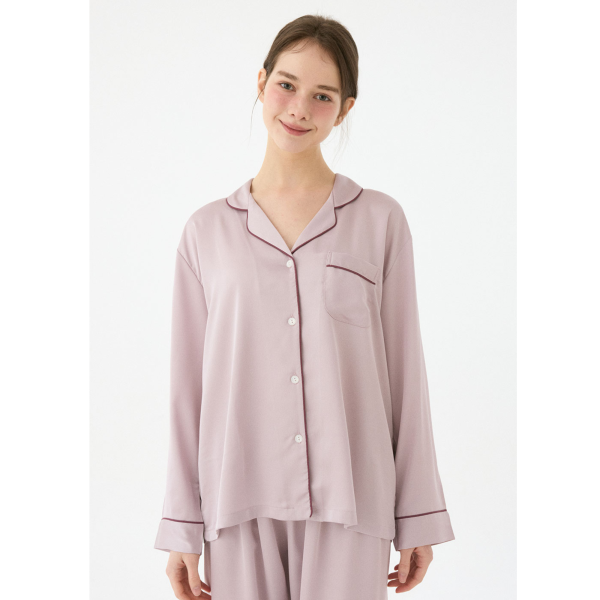 LUNALUZ 柔夜之詩 經典睡衣套裝｜霧紫色調　25S 