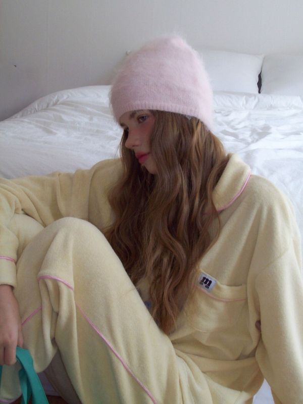 MMOM 柔軟保暖時尚家居服｜奶油色 