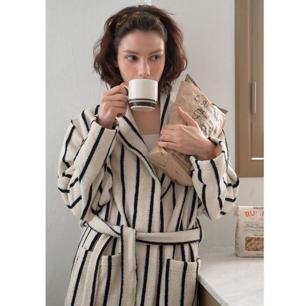 VIVIHOME  Rêve en Lumière Robe｜晨光之夢條紋睡袍 