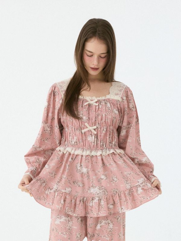 LUNALUZ  托卡散策系列｜夏洛特 睡衣套裝 26S 