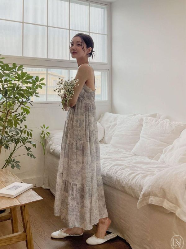 LUNALUZ 奢華法式朱依紋睡衣｜內襯Bra設計 