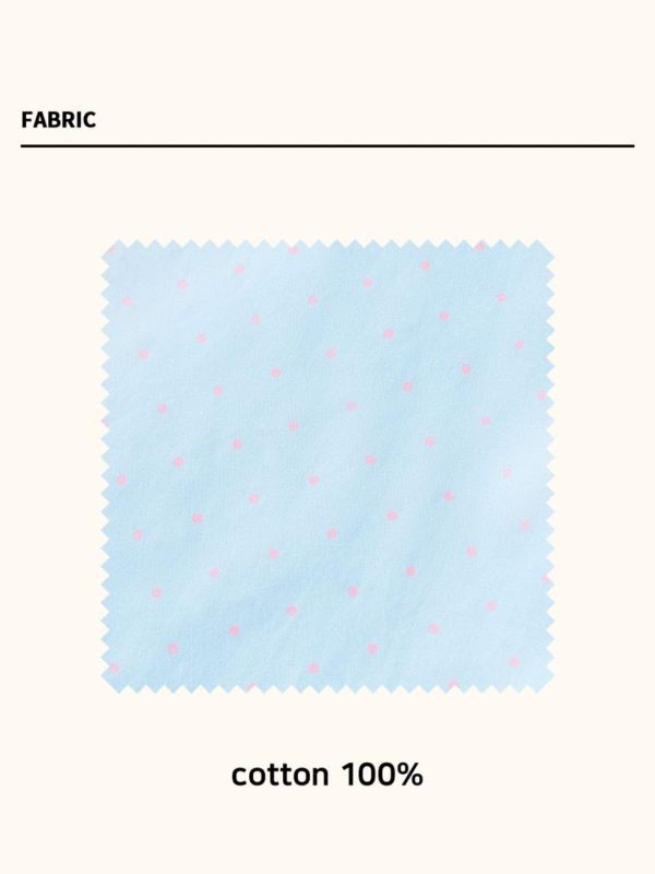 MMOM 藍色波點睡衣套裝｜100%純棉・限量系列 