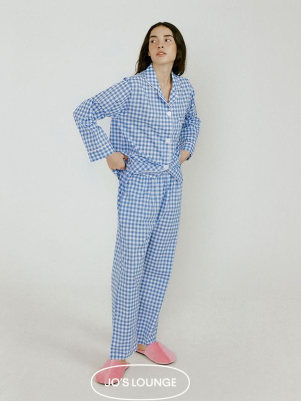 JO’S LOUNGE 韓國首爾藍格睡衣套裝 