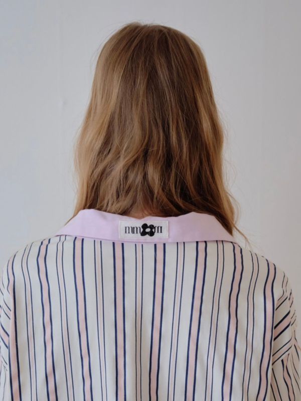 韓國 色塊設計睡衣套裝｜PINK 