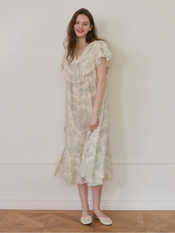 LUNALUZ 朱依紋奢華蕾絲睡衣 