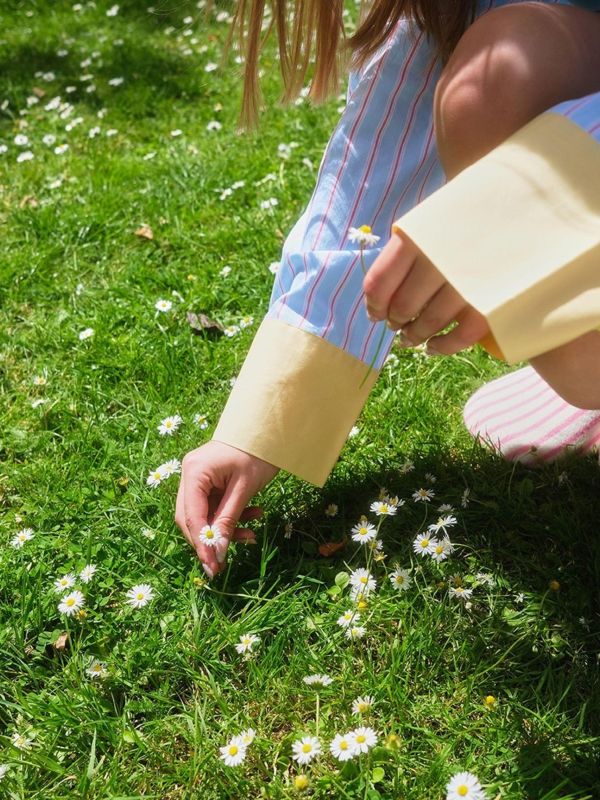 MMOM Sky Green 條紋睡衣套裝｜60支棉 