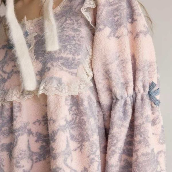 LUNALUZ 朱依紋羊羔絨睡衣套裝 朱依紋  羊羔絨  LUNALUZ 韓國睡衣