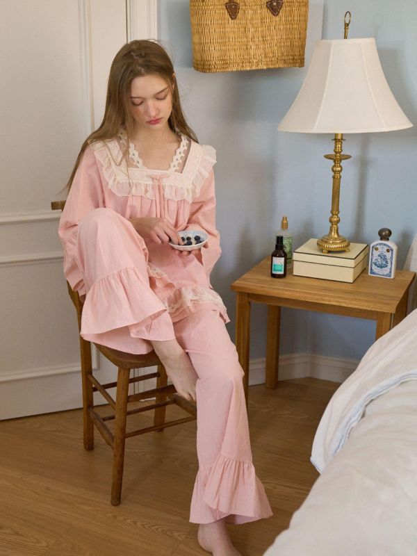 ULLALA  粉霧房間  睡衣套裝｜蜜桃粉 26S 