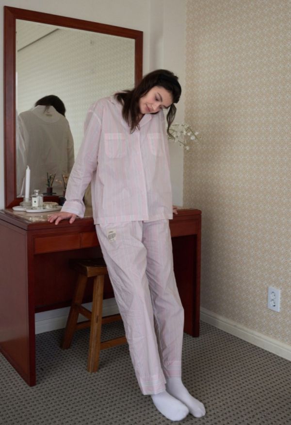 VIVIHOME 巴黎記憶粉色睡衣套裝 