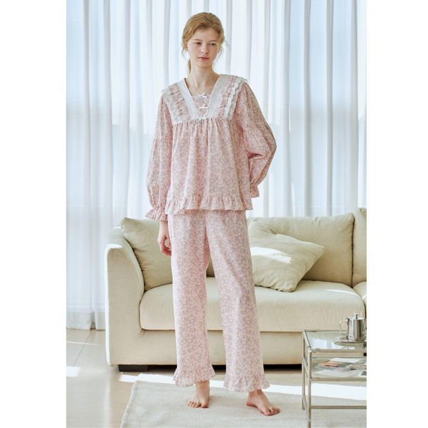 ULLALA  春款法式小花園系列 睡衣套裝｜PINK  26S 