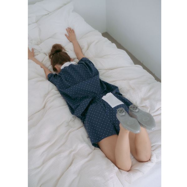 MMOM 園點短褲 海軍藍 