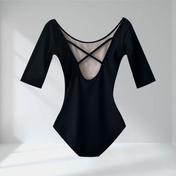 韓國Bonanza - Mary Jane五分袖舞衣 (黑色) 메리제인 