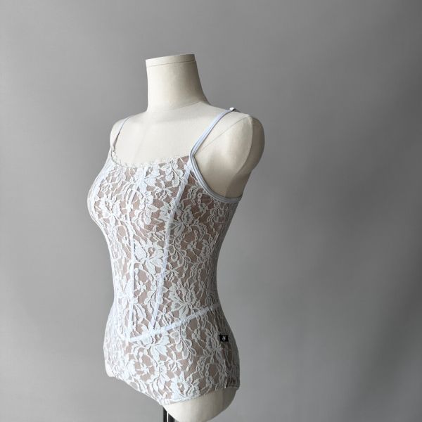 韓國yoora - Scarlett White舞衣 (肩帶可調) 