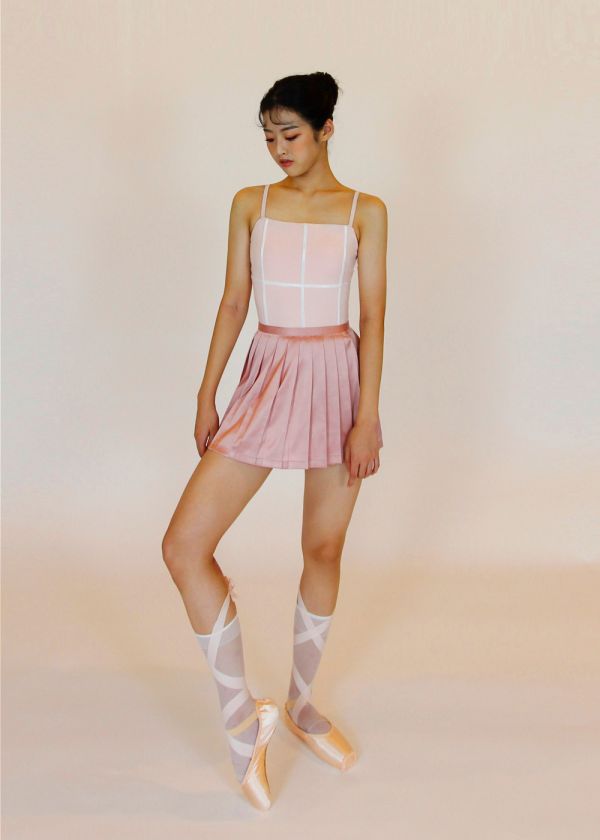 韓國POTA - 33 leotard吊帶舞衣 (Pink) 