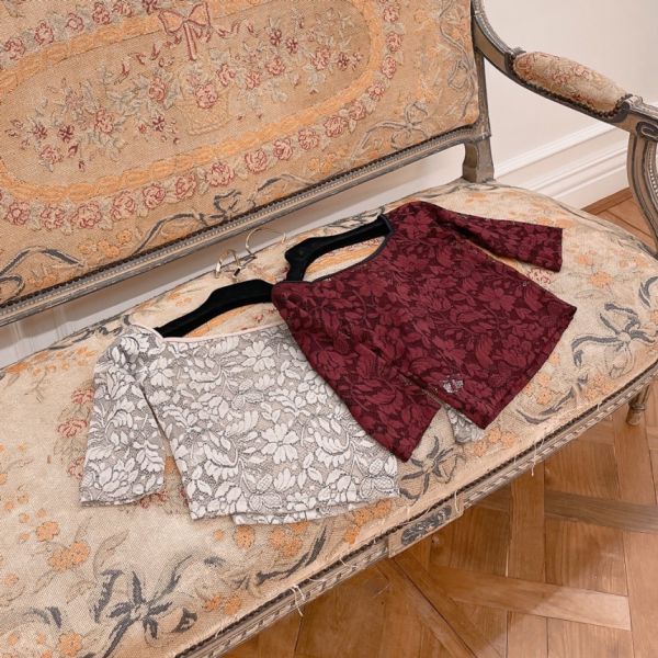 韓國iilaire - Floral Lace罩衫 (三色) 